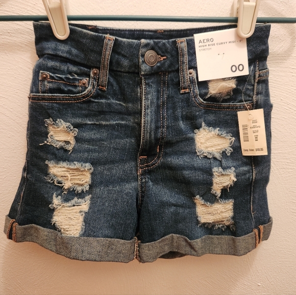 Aeropostale Pants - NEW Aeropostale Ripped Jean Shorts Size 00
